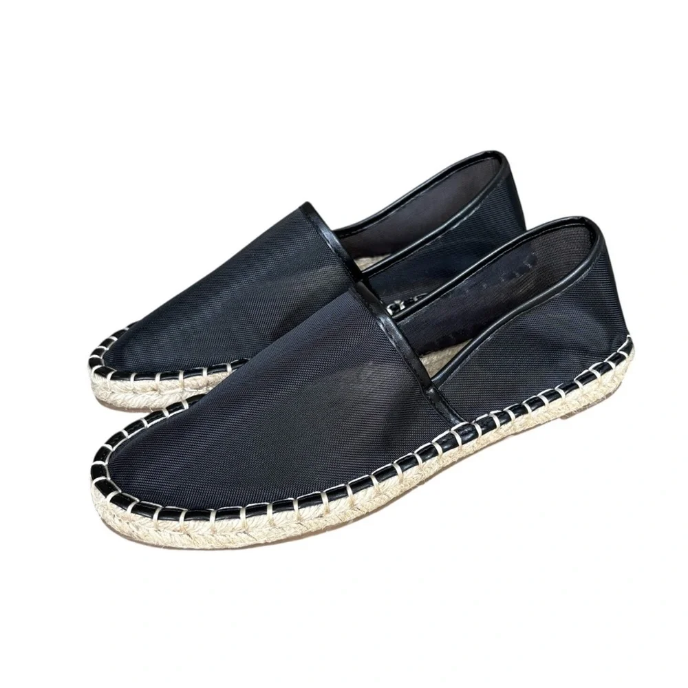 Zara Mesh Jute Sole Espadrilles